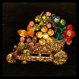 Flower Cart Pin
